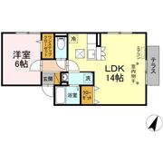ベルデュールの間取り画像