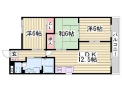 クレストコートの間取り画像
