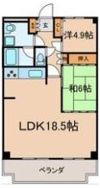 キャトルセゾン岩倉 502の間取り画像