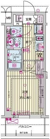 プレサンス天王寺ヴィヴァンの間取り画像