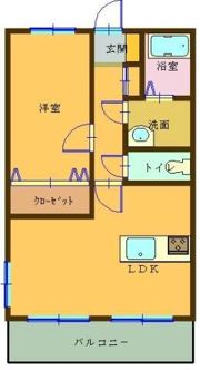 カーサ小川Ⅱの間取り画像