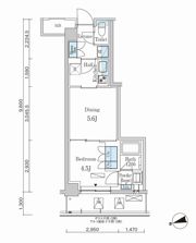 パークアクシス市谷左内町の間取り画像