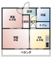 サンハイツの間取り画像
