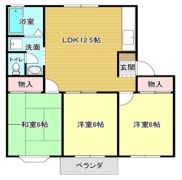 ファミーユ平野Aの間取り画像