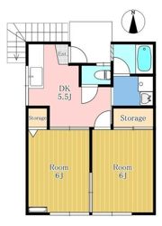 アサヒ荘の間取り画像