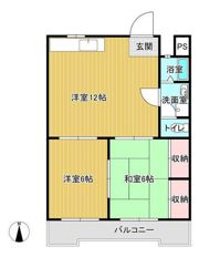 三石マンションの間取り画像