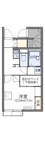 レオパレスブライトセゾンの間取り画像
