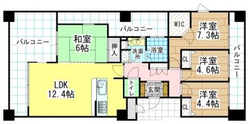 以和貴マンション金田の間取り画像