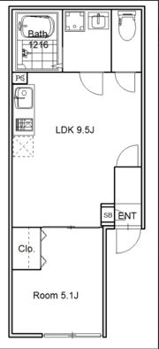 ロータスコート目黒不動前の間取り画像