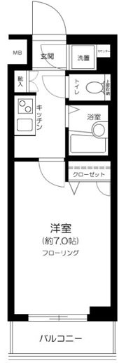 パレステュディオ新宿WESTの間取り画像
