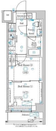 ガリシア目黒大岡山の間取り画像