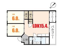 カルチェ堀田No.1の間取り画像