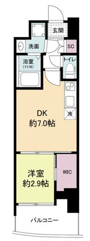 セレニテ難波リアンの間取り画像