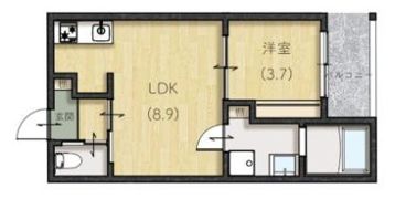le lien広町田の間取り画像