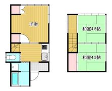 渡戸2丁目貸家の間取り画像
