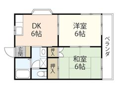 リベルジュ三筋の間取り画像