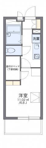 レオパレスローリス八幡の間取り画像