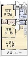 カーサ犬山Ⅱの間取り画像