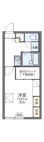 レオパレスコルヌの間取り画像