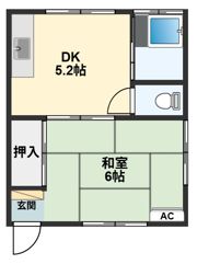 倉林ハイツの間取り画像