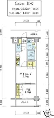 デュオステージ東十条の間取り画像
