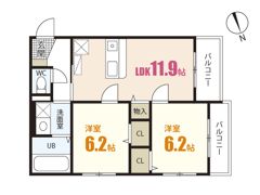 ルミエール落合の間取り画像