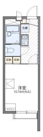 レオパレス静岡大学前セカンドの間取り画像
