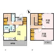 グリーンリーブス綾田 Aの間取り画像