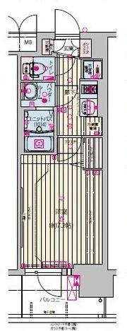 プレサンス天王寺ノースヴィアーレの間取り画像