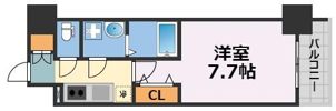 MELDIA CREST TAPP NAMBA-WESTの間取り画像