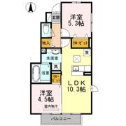 Grandur翔B棟の間取り画像