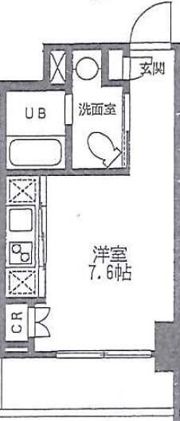 カスタリア門前仲町Ⅱの間取り画像