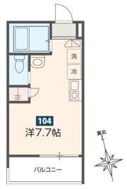 MELDIA南浦和Ⅲの間取り画像