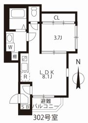 ハーモニーテラス河岸町の間取り画像