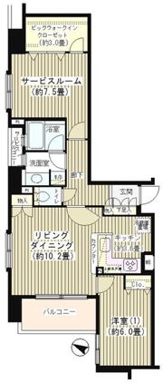 KDXレジデンス日本橋水天宮の間取り画像