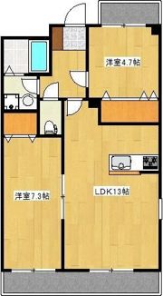 カーネリアン健軍の間取り画像