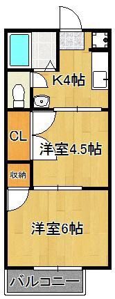 プレジール水神B棟の間取り画像