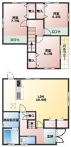 大津市大将軍貸家の間取り画像