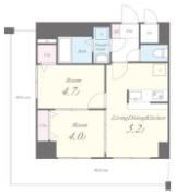 トレヴァンス梅田の間取り画像