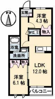 リブメゾン南方の間取り画像