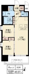 スプランディッド新大阪VIIの間取り画像