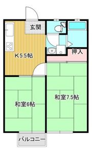 セトハイツの間取り画像
