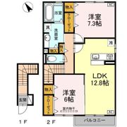 ALBA GLANDE Aの間取り画像