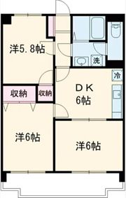 サンライズ田無Ⅲの間取り画像