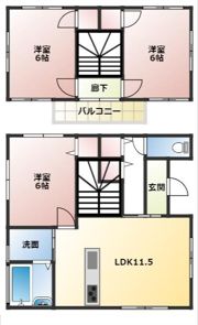 アテリア壱番館 C棟の間取り画像