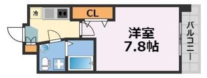 AFFLUENCE難波の間取り画像