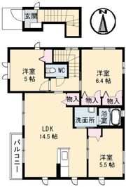 ブランシェ高須台 A棟の間取り画像