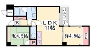 スカイコートの間取り画像