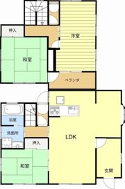 掛川初馬戸建ての間取り画像
