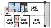 布施コープ弐号館の間取り画像